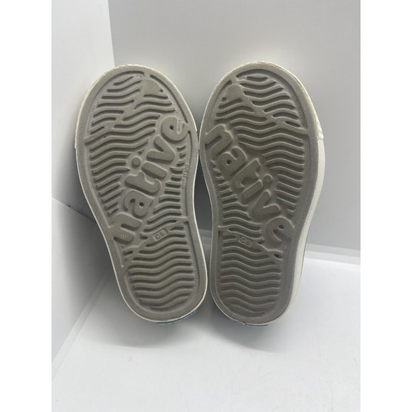 Native Jefferson Shoes Gray Slip On Water Sandals Sz C 6 Toddler Little Boy Girl - Picture 7 of 7